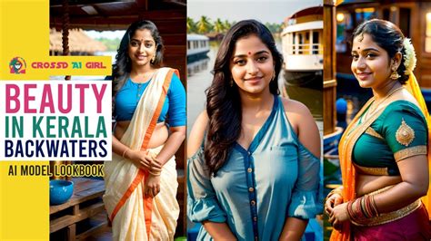 mallu girls|Mesmerizing Beauty in Kerala Backwaters: AI Model Lookbook ft .